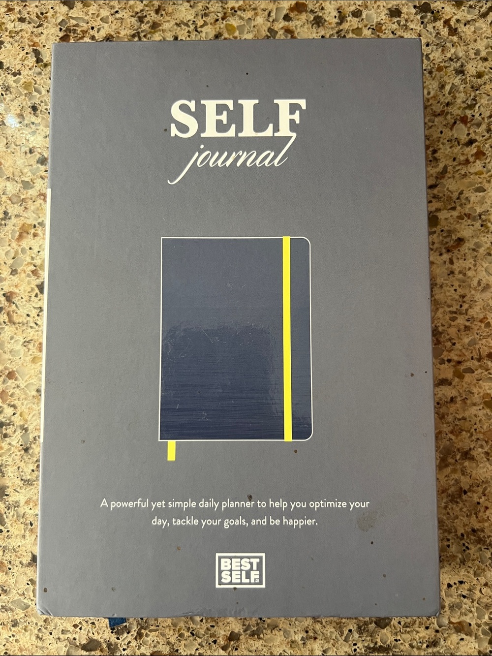 SELF Journal Daily Planner - Navy Cover with Yellow Accent